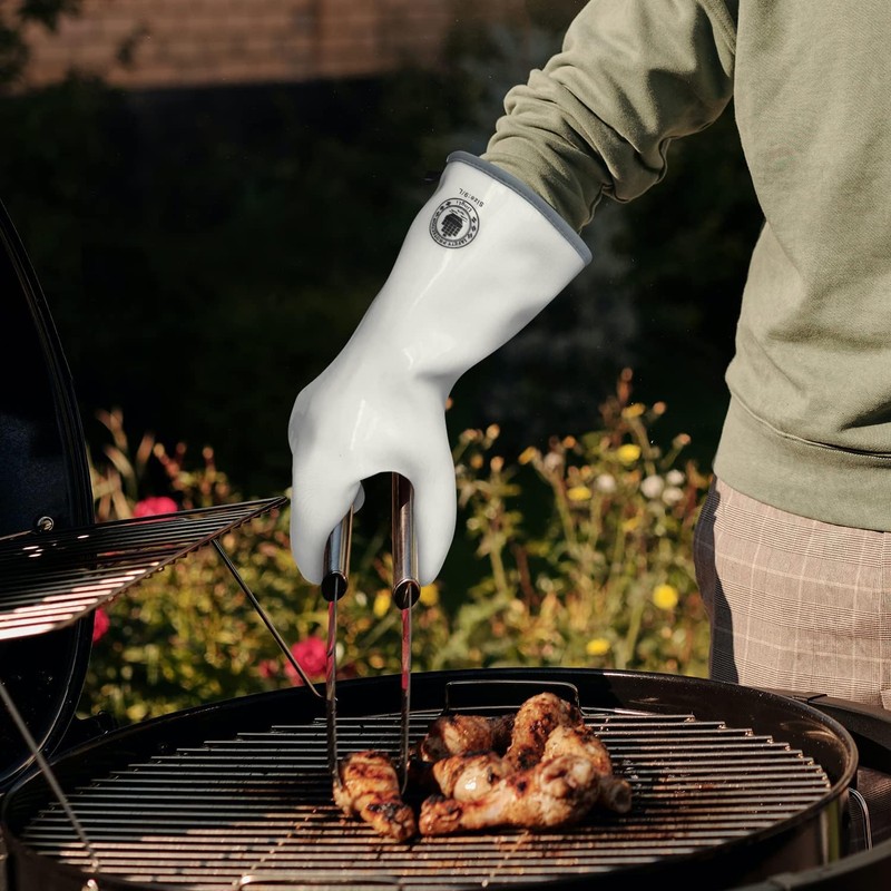 Barbecue Mitts, Silicone Oven Gloves, Heat Resistant Oven Gloves with
