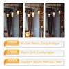 T10 Edison LED Tube Bulbs - Warm White, 2700K, Dimmable