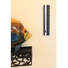 Analog Wall Thermometer with Fahrenheit Scale 7.12 inch tall (Black