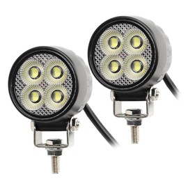 CUCNEXT 2PCS 20W 2.5 Inch Round Work Light Driving Lights LED Work Lights For Motorcycle Tractor Car Offroad Flood Beam Work Lamp 12v 24v 1800lm