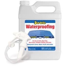 STAR BRITE Waterproofing Spray - Marine Grade Protection for Boat Covers, Bimini Tops, Tents, Jackets, Backpacks, Boots, Awnings, Patio Covers & More - 64 OZ w/Sprayer (081964)