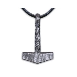 Baldur Jewelry - 925 Sterling Silver Viking Thors Hammer Necklace Pendant For Men Hammered Pendant Jewelry - Thor Necklace - Thor Gifts for Men - Viking Necklace for Men