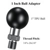 BRCOVAN 1'' Ball Adapter with 3/8''x-20 Threaded Post Compatible with