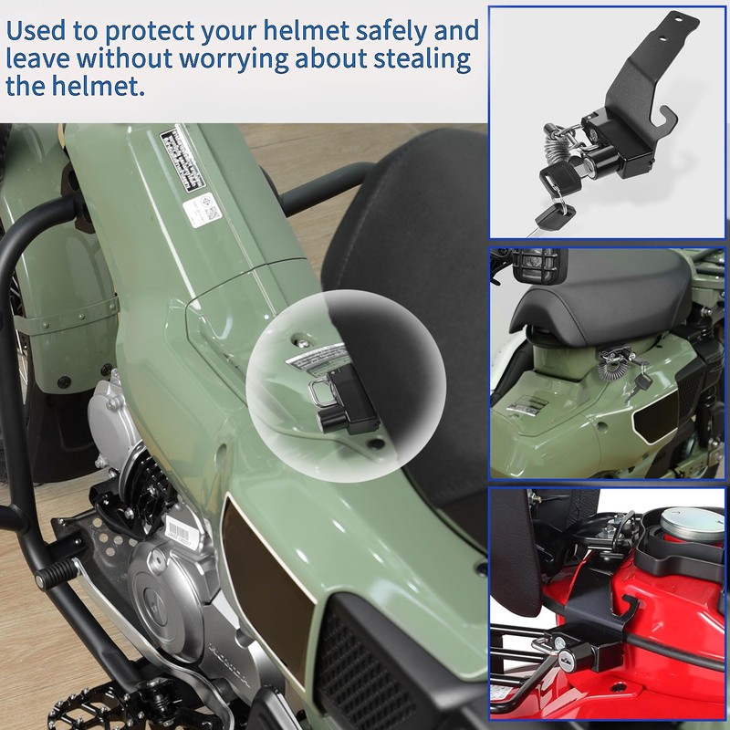 WOOGA Motorcycle Helmet Lock Multi-functional Fixed Lock Anti-Theft Key Model