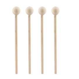 Litoexpe 2 Pair 8 Inch Wood Mallets Percussion Sticks for Glockenspiel, Xylophone, Chime, Woodblock, and Bells
