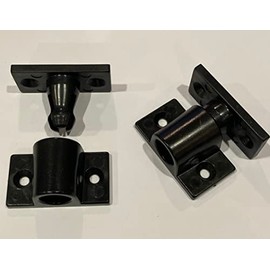 2pk Kwik Klip Easy Fit Ball Catch Blind Hole Plinth Panel Push Fittings - Click Together