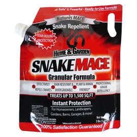 Nature's Mace Snake MACE, Snake Repellent for Yard, Home, Garden, Get Rid of Snakes, Outdoor Repelling Granules, Deterrent, Plant Friendly, Pet Safe, Defense Granular Formula, 3 Pounds, Fast Acting