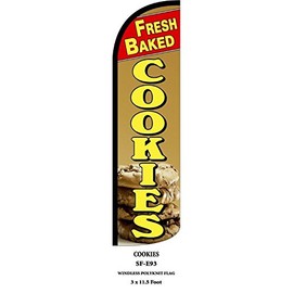 R and R Industries FRESH BAKED COOKIES flag (Mount and Poles are Not Included) (3)