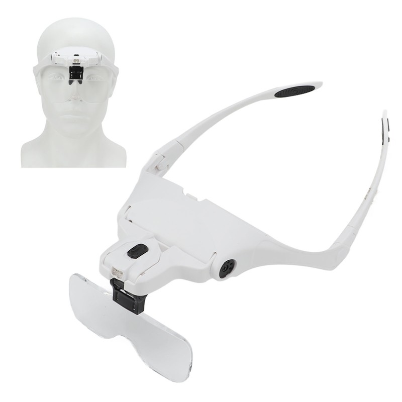 Headband Magnifier Helmet Structure 5 Magnifying Optical Lenses Ergonomic 2