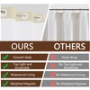NAEMBCU Abstract No Hook Shower Curtain with Liner 71 x