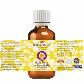 dve herbes dve herbes Pure Rice Bran Oil (Oryza Sativa) Cold Pressed (Pack of Two) 100ml X 2 (6.76 oz)