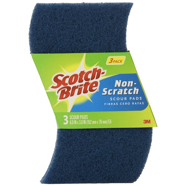 Scotch-Brite Multi-Purpose No Scratch Scour Pads 623-S, 3-Count (Pack of 24)