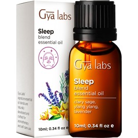 Gya Labs Sleep Essential Oil Blend - 100% Natural Essential Oils for Diffuser - Soothing Oil for Aromatherapy - Essential Oils for Bedtime and Self-Care (0.34 fl oz)