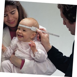 Hohopeti 6pcs Head Circumference Infant Measure Ruler Number Stickers Flexible Measuring Tape Length Testing Accessories Measurement Tape Headband Body Tape Suit Tumbler Quilting White Baby