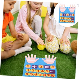 Gadpiparty Sets Felt Math Board Toys for Boys and Girls Preschool Addition Subtraction Learning Toy Boy Girl Cognitive Development Aid Smooth Material Educational Math Game