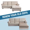 H.VERSAILTEX Sectional Couch Covers 1 Piece Chaise Slipcover L Shape