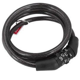 Cable Lock, Combination Lock, Anti Theft Mountain Chain Lock Cable Steel Lock, Coded Cable Lock with Your Own Combination Fixed Password, Black
