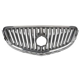 G-PLUS Front Bumper Upper Grille Assembly, Compatible with Buick Verano 2012 2013 2014 2015 2016 2017 20984572, 23172630, 23274652 (Chrome)