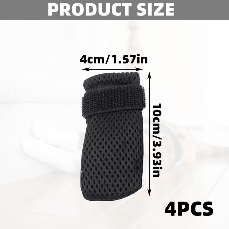 4PCS Cat Claw Covers Adjustable Cat Nail Gloves Anti Scratch