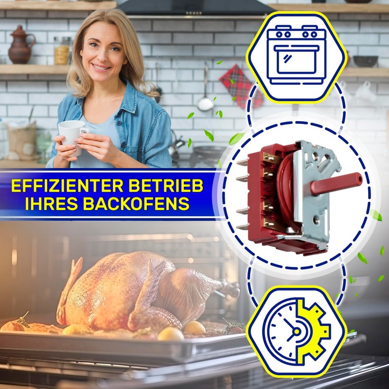 Oven Rotary Switch with Original Code 3140101 640463 for Gottak