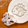 Set of 4 Baby Dinosaur cookie cutters (Designs: Tyrannosaurus Rex,