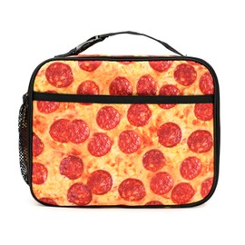 Droerfes Pizza Insulated Lunch Box Reusable Lunch Bag Women Men Cooler Tote Bag For Kids Boys Girls Work Picnic School Office