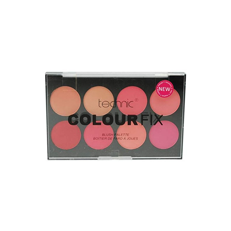 Technic Colour Fix Blush Palette, 3.5 g, Pack of 8