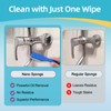 QuikSavor Magic Sponge Eraser with Handle, 33 Refill Melamine Sponges
