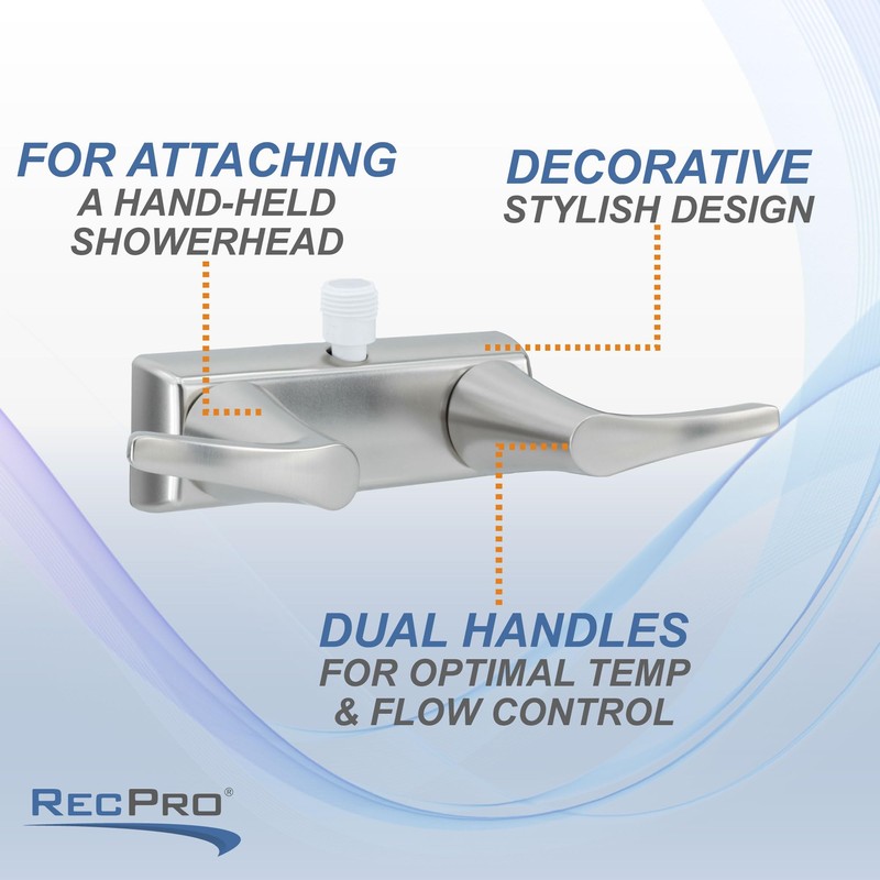 RecPro RV Shower Faucet Diverter Valve with Dual Handles |