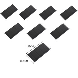 DHSUN Spice Rack Drawer Spice Rack Organiser Spice Rack Extendable from 23 cm to 46 cm Spice Drawer Spice Rack System Spice Insert Spice Organiser Pack of 8