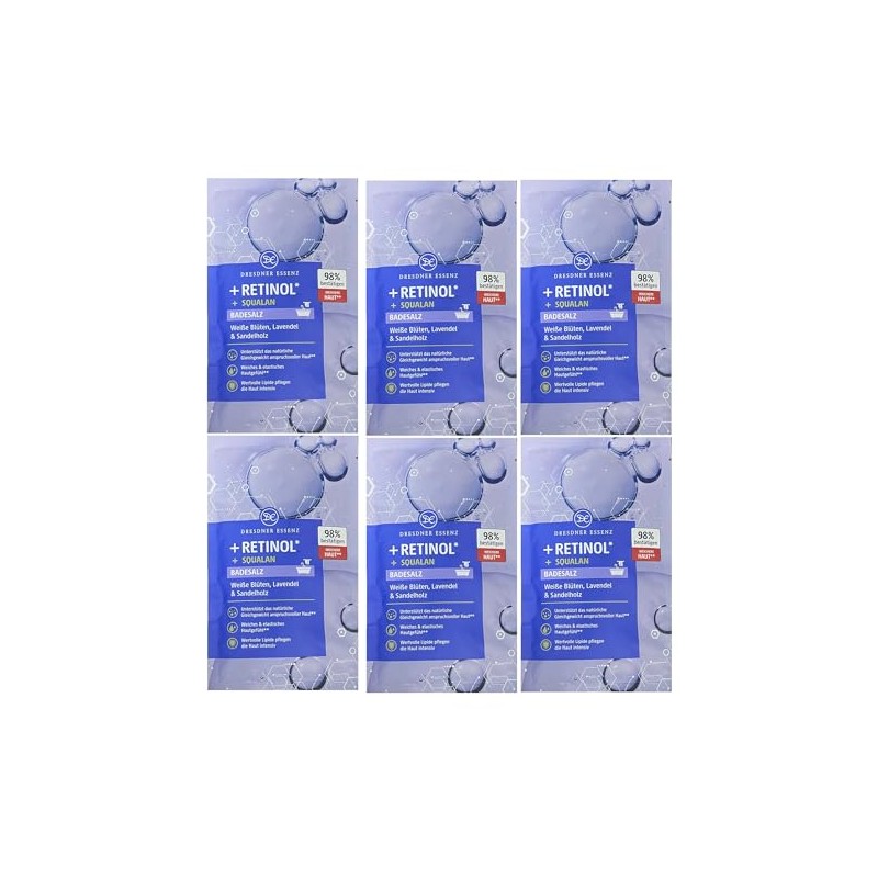 Dresdner Essenz Bath Salts + Retinol + Squalane 6 x