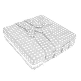Adjustable Removable Baby Dining Chair Booster Cushion Kids Highchair Seat Pad (Silver Stars)