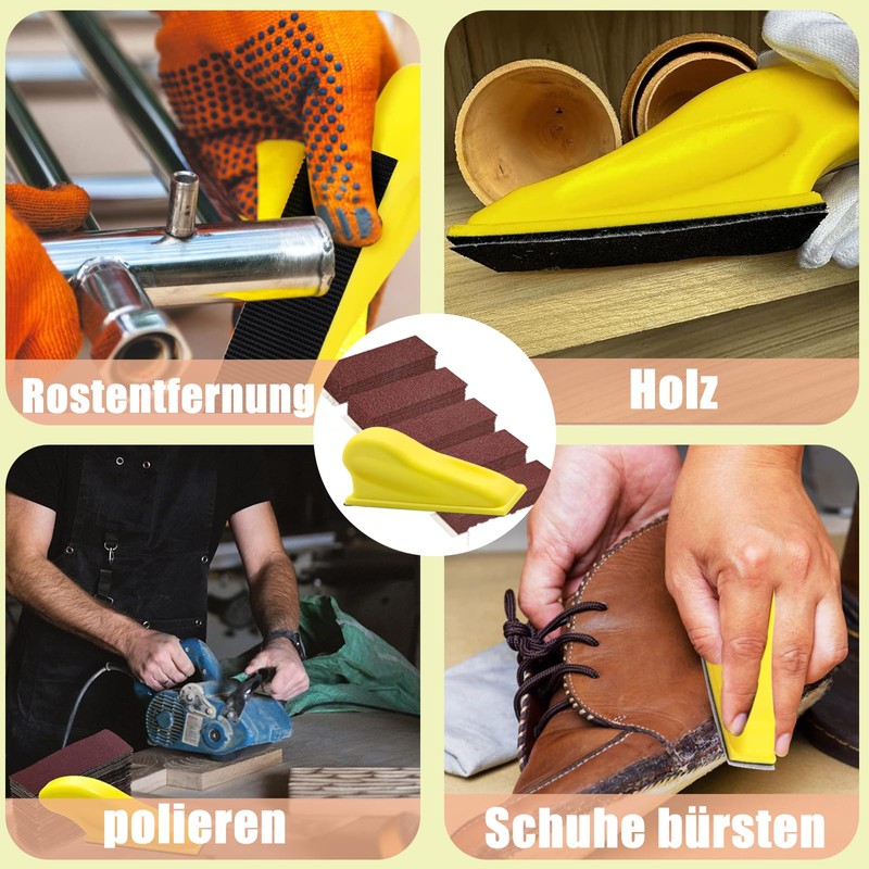 Micro Sander Set with 50 Pieces Sandpaper, Woodworking Handmade Sandpaper,
