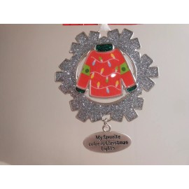 Unbranded New in Package Cute UGLY CHRISTMAS SWEATER Ornament Metal Christmas Lights
