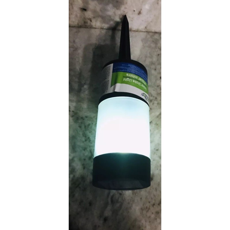 Garden Collection Solar Powered Black Classic Column LED Path Light