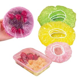 TAORANJU Reusable Elastic Food Covers, 60 Pcs Plastic Wrap Bowl Covers Stretch Food Bowl Storage Covers, Colorful Elastic Food Storage Covers for Food Fruit Vegetable Meat Preservation (3 Size)