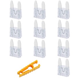 JatilEr Car Fuses Mini Blade 25 Amp, Mini Blade Fuses 10 Pcs, Automotive Replacement Fuses, Automotive Tools with 1 Fuse Puller for Car/Rv/Truck/Motorcycle/Boat
