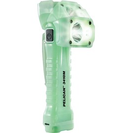 Pelican 3410 Right Angle LED Flashlight with Magnetic Clip (Photo Luminescent Body)