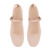 BCTEX COLL Nude Mesh Ballet Flats Mary-Jane Ballerina Flats Square