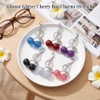 12 Pcs Glitter Cherry Bag Charm Set - Stylish Keychain