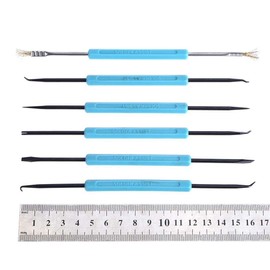 7 Piece Solder Assist Tool Tin Lead Electronic Circuit Board Auxiliary Welding Solder Sucker Suction Tin Pen PCB Desoldering Cleaning Kit
