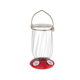Classic Brands LLC Tulip Hummingbird Feeder, Red, 22 oz, (CLASSIC407)