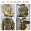 MGFLASHFORCE Tactical Vest for Men, Airsoft Molle Vest (Tan)