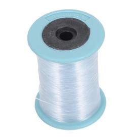 TEHAUX 1 Roll Clear Jewelry Wire High Strength Transparent Beading String for DIY Bracelet and Ornament Making Thick Long Versatile Crafting