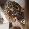 Sppry U Shaped Pearl Wedding Hair Pins for Bridal Women