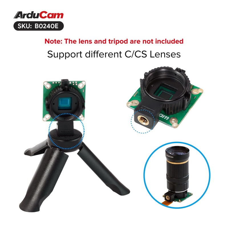 UCTRONICS for Raspberry Pi HQ Camera, 12.3MP IMX477 Camera Module