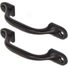 2X Quality Black Cast Iron 4"Pull Handles | Ideal for