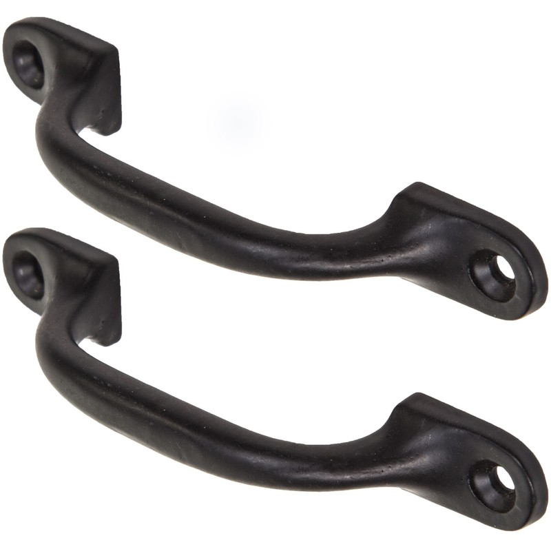 2X Quality Black Cast Iron 4"Pull Handles | Ideal for