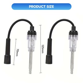 Spark Plug Tester, 2PCS Ignition Coil Tester, Small Armature Diagnostic Detector Tool for Automotive Car Small Engines Lawn Mowers Motorcycles Cars