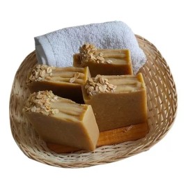 Mavis Paquete 4 Pz Jabón De Avena Con Miel. 100% Natural Orgánico